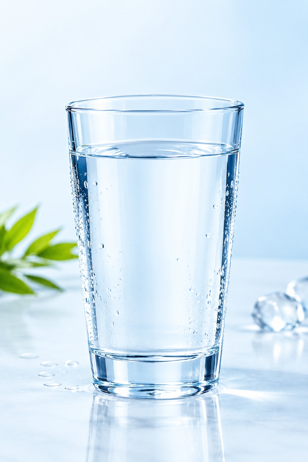 Glass of pure water